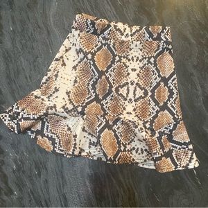 Nasty gal High waisted snakeskin skirt